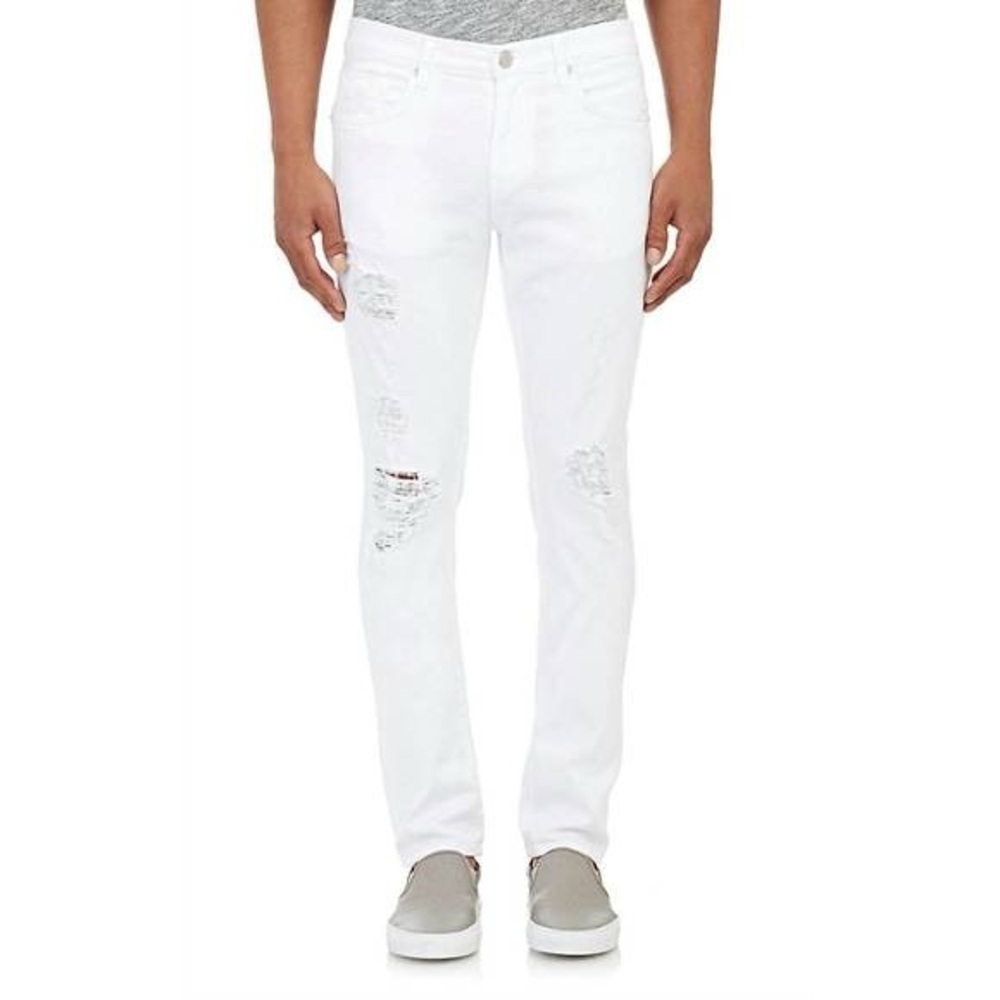 J‎ Brand White Distressed Jeans​